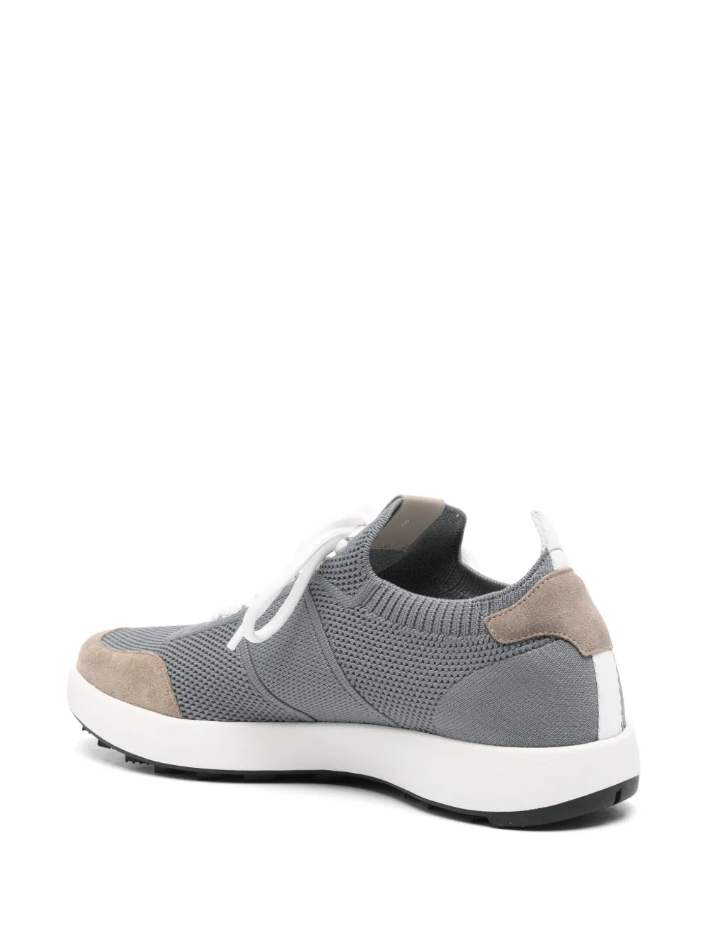 Kiton logo-embroidered sneakers Grey