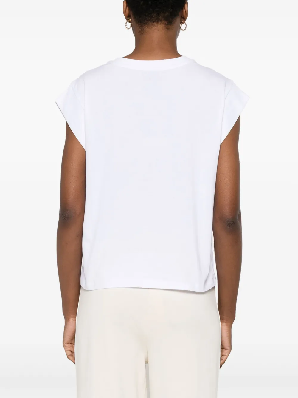 TWINSET T-shirt met kant Wit