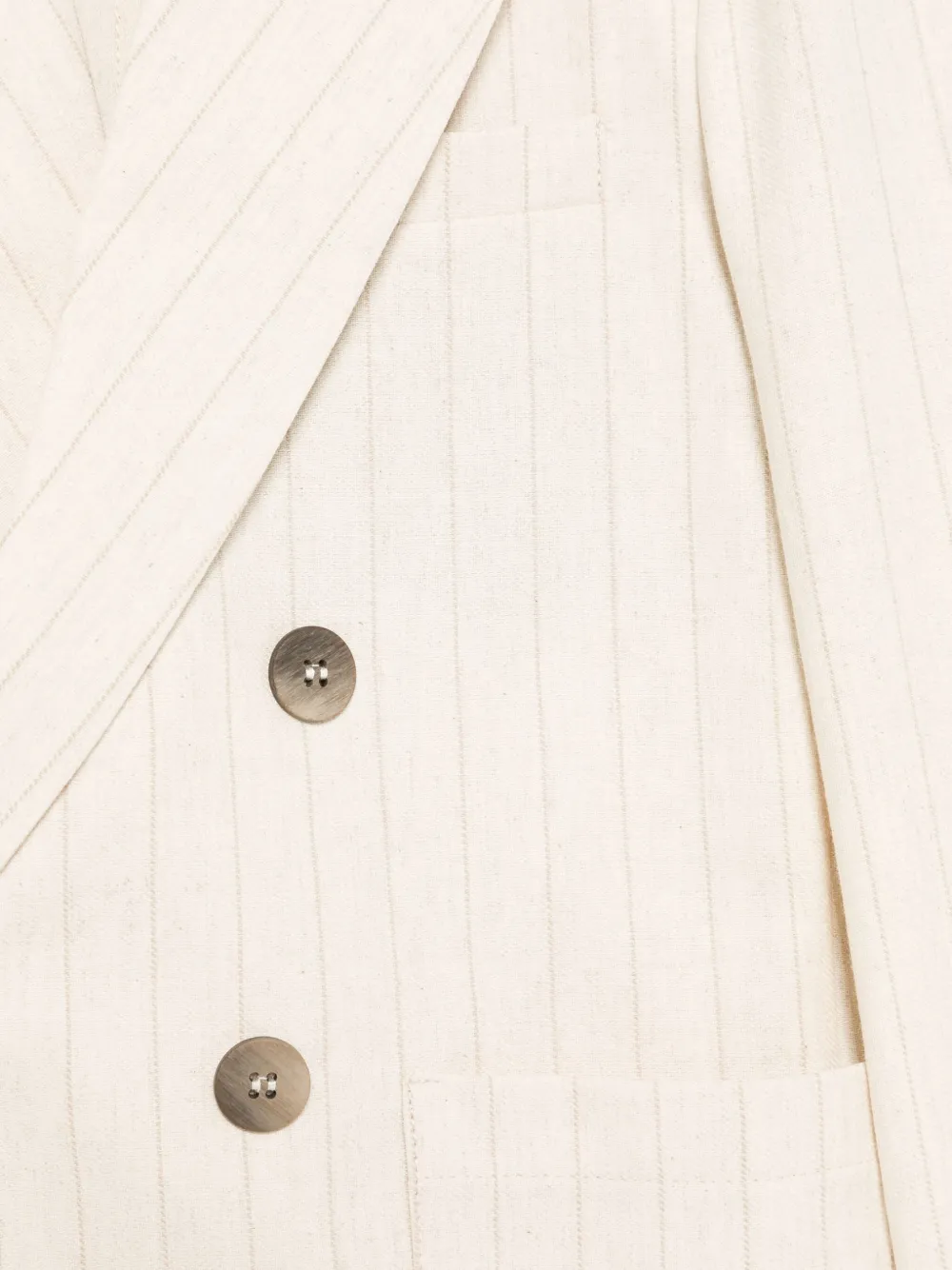 Paolo Pecora Kids Gestreepte blazer Beige