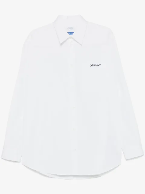 Off-White camisa con logo bordado