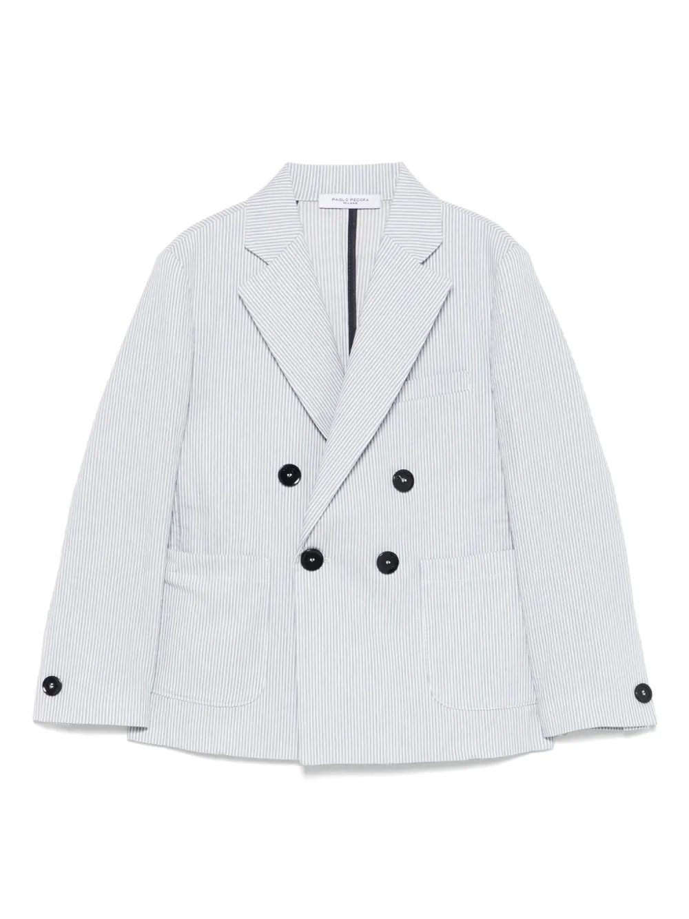 Paolo Pecora Kids Gestreepte blazer Blauw