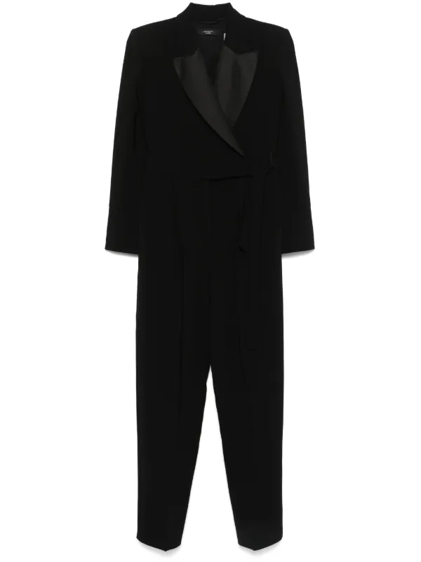 25FW◆関送込【MAX MARA】BAVIERA*シルク*リボン*ジャンプスーツ Weekend Max Mara Baviera ジャンプスーツ | ブラック | FARFETCH JP