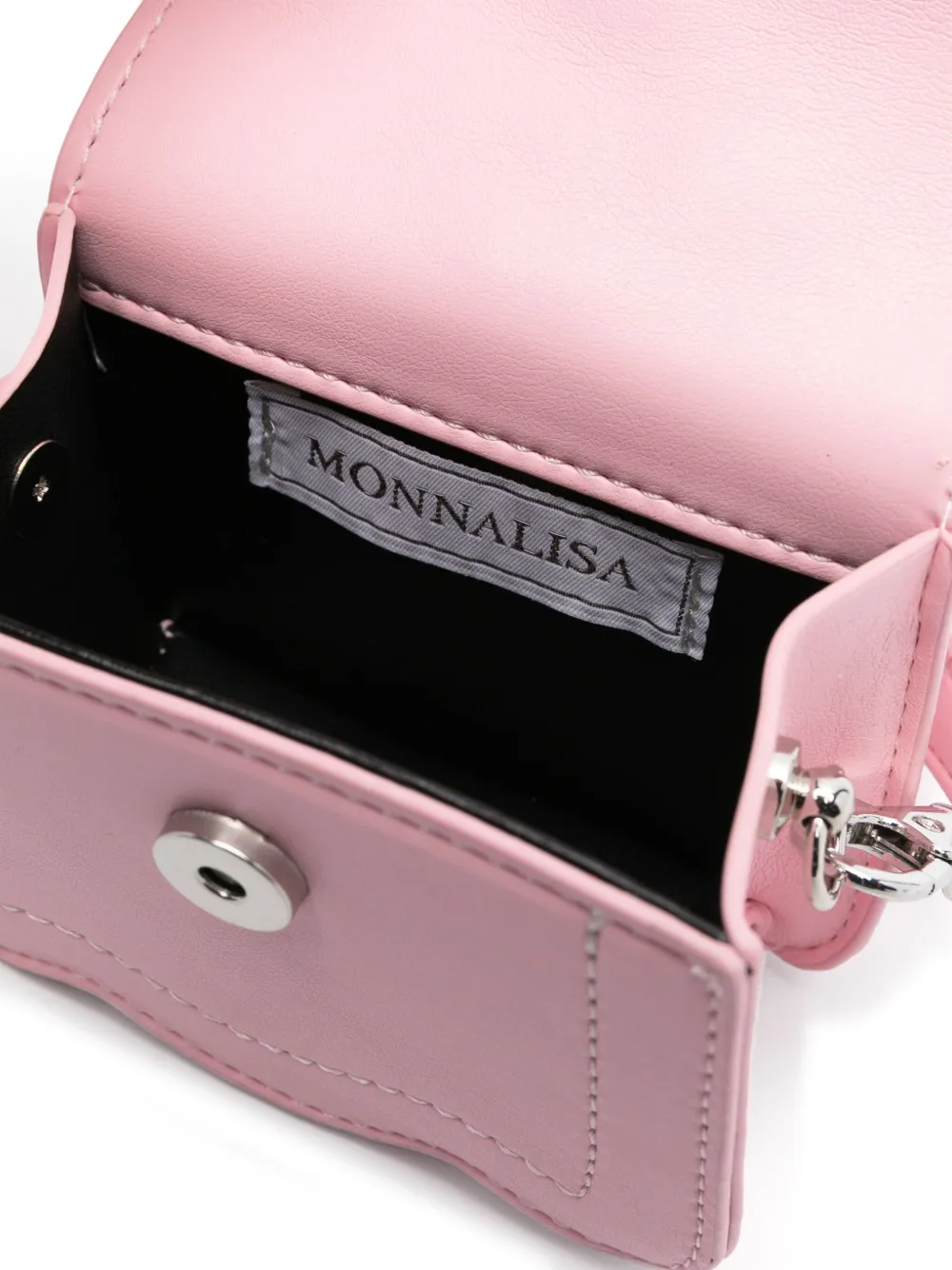 Monnalisa Mini-tas met roospatch Roze