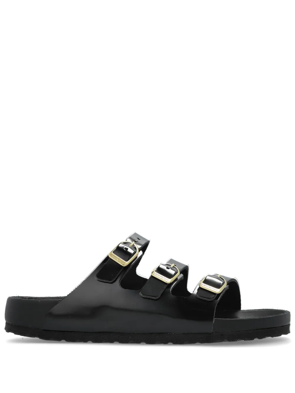 Birkenstock buckled slides Black