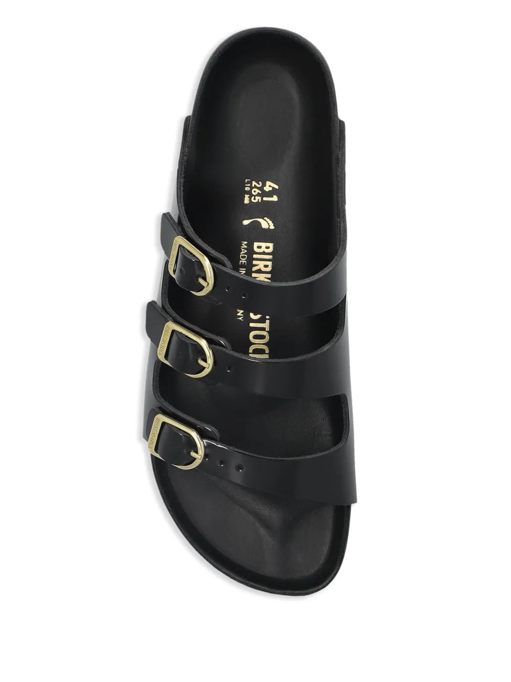 Birkenstock buckled slides Black