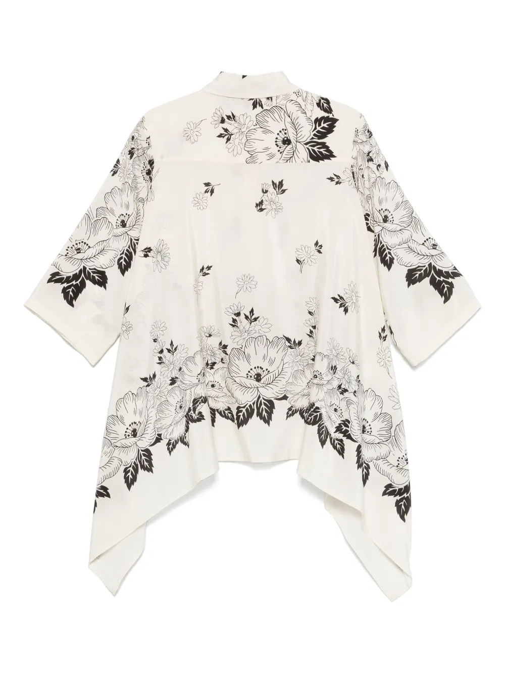 P.A.R.O.S.H. Blouse met bloemenprint - Beige