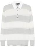 Theory striped polo top - Grey