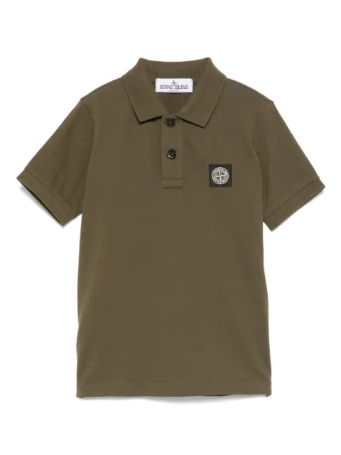Stone Island Junior Compass-patch polo shirt    