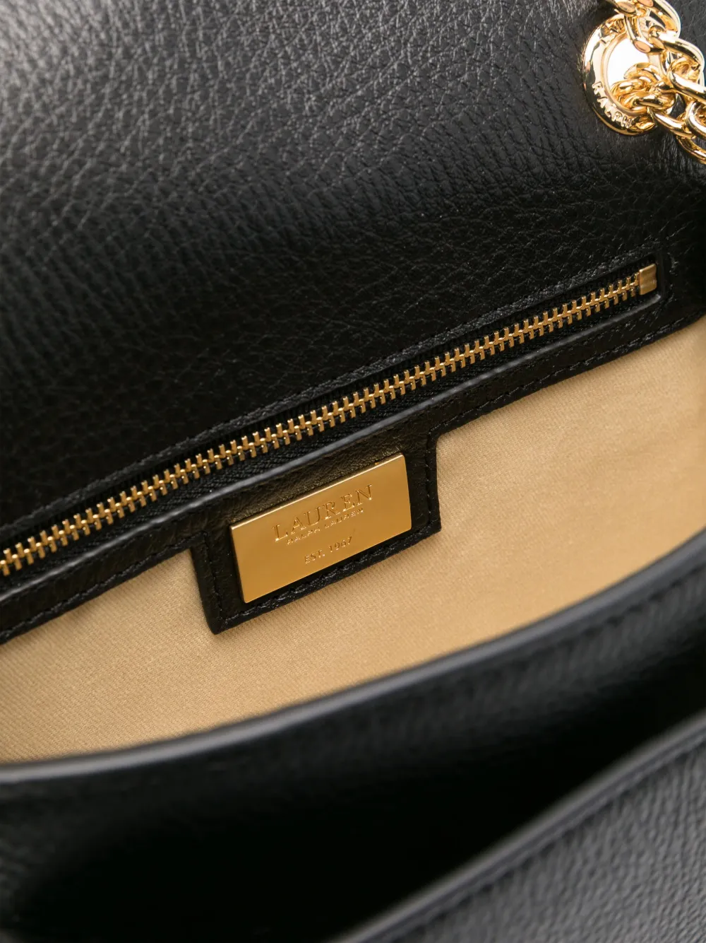 Lauren Ralph Lauren Bradley kleine schoudertas Zwart