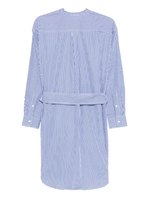 ralph lauren stripe shirt dress Ralph Lauren Striped Cotton Shirtdress - Bright Navy White