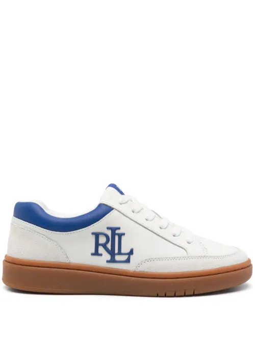 Baskets à logo embossé - Lauren Ralph Lauren - Modalova