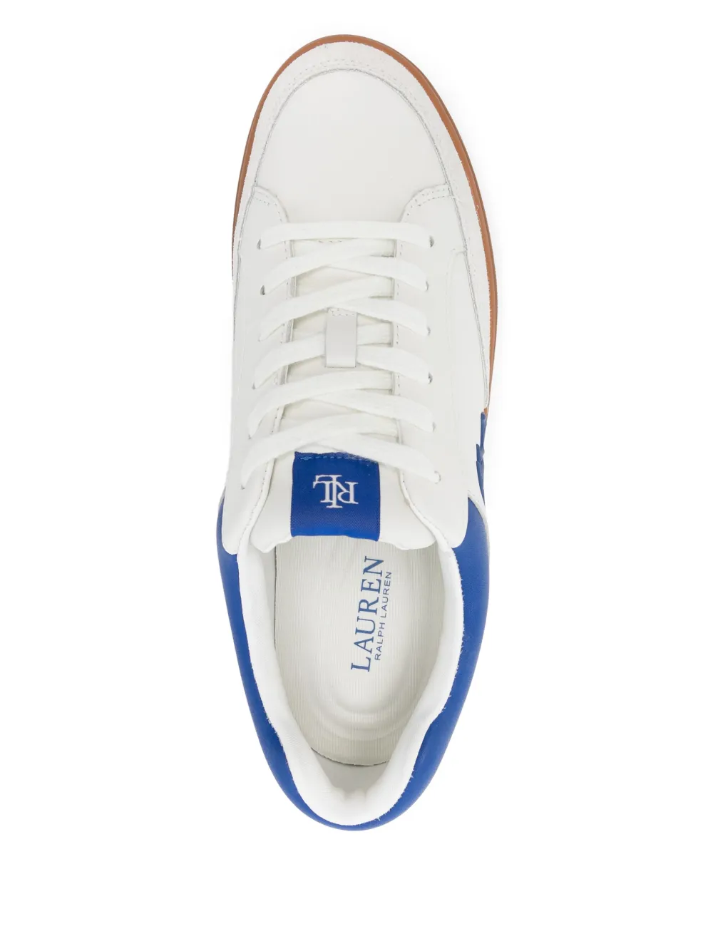 Lauren Ralph Lauren embossed-logo sneakers White