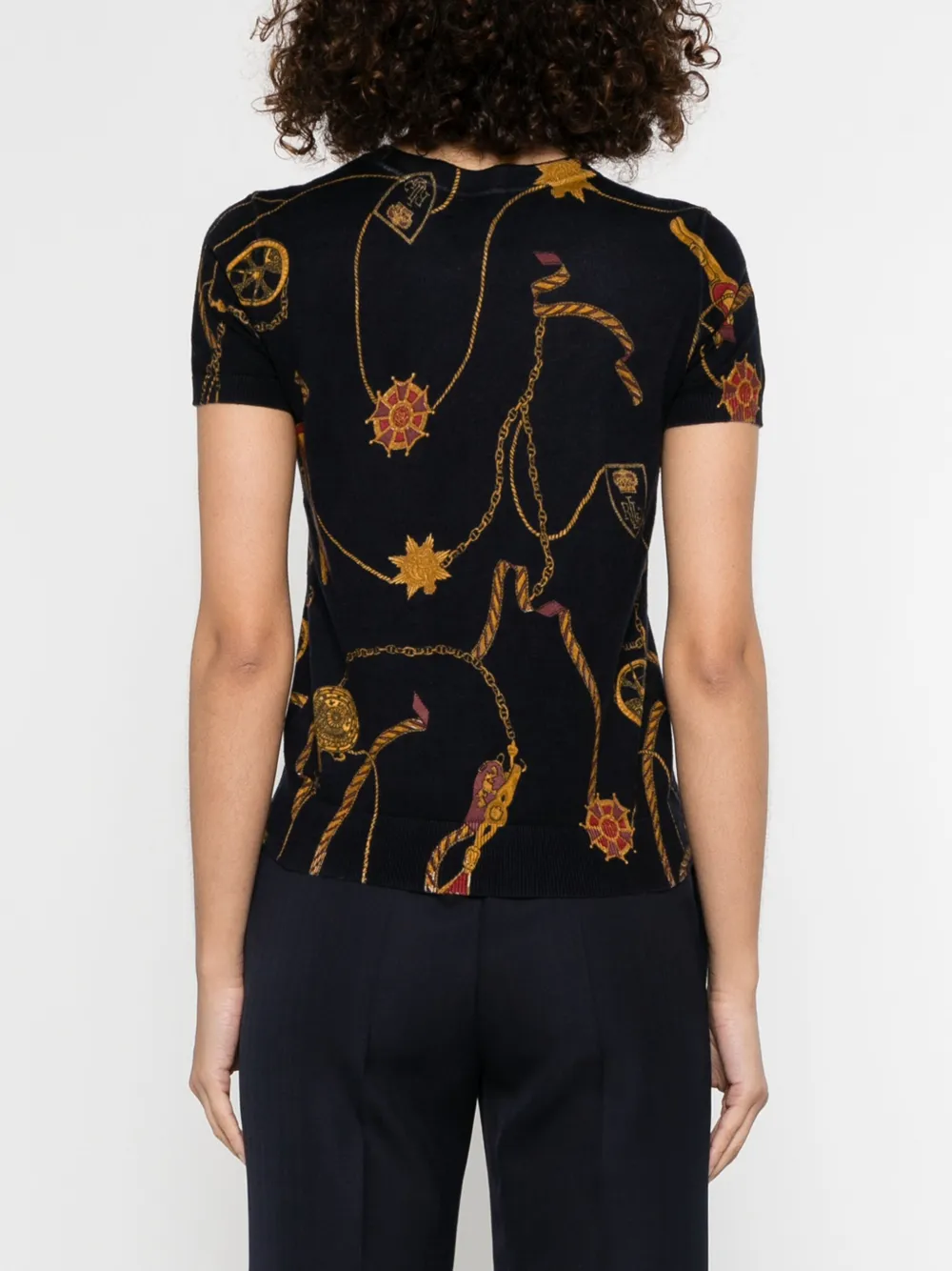 Shop Ralph Lauren Printed T-shirt In Blau