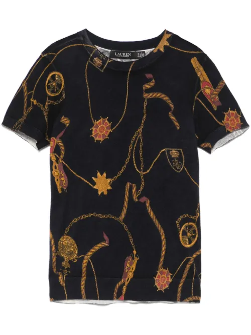 T-shirt ample à détail d'imprimé - Lauren Ralph Lauren - Modalova