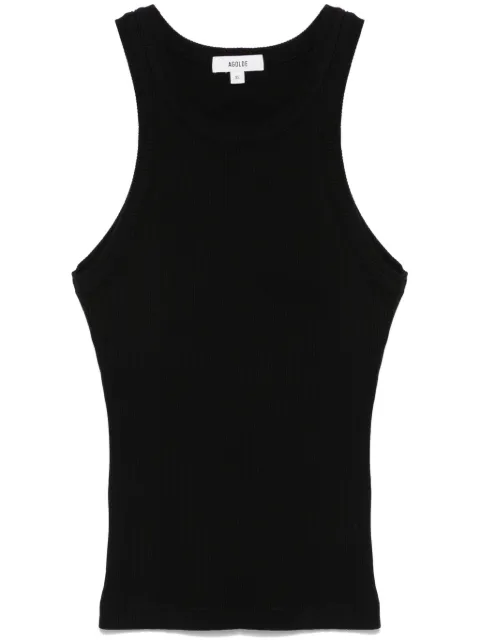AGOLDE camiseta tejida de canalé