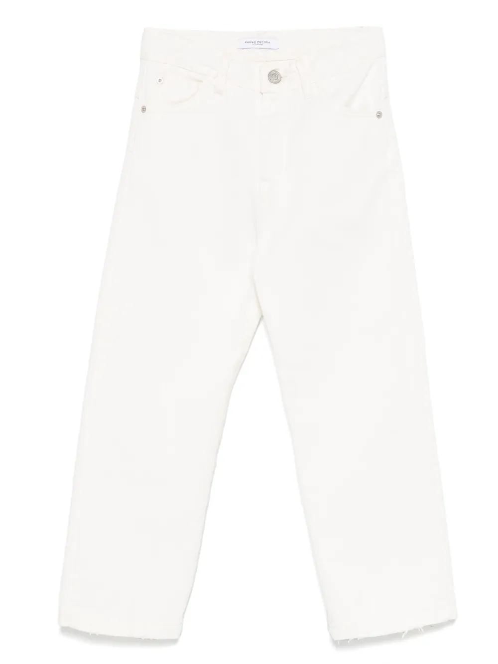Paolo Pecora Mid-rise Straight-leg Jeans In 白色
