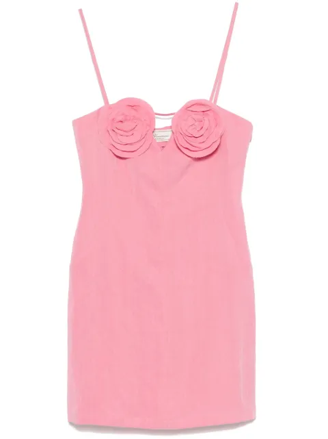 Blumarine vestido corto con aplique floral