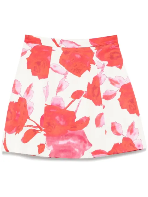 Blumarine falda corta con estampado floral