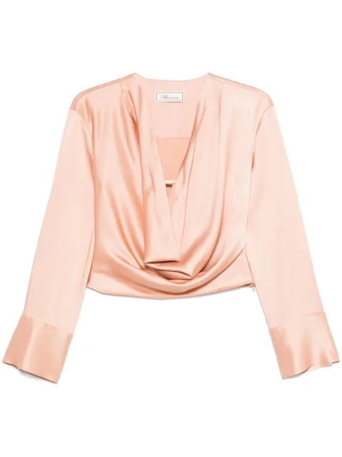 Blumarine cowl-neck blouse