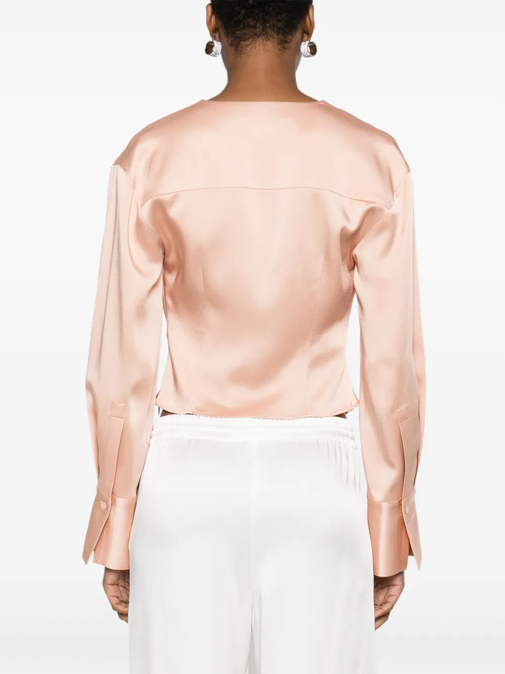 Blumarine Blouse met col Roze
