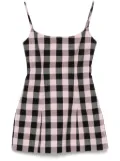 Blumarine gingham-check mini dress - Pink