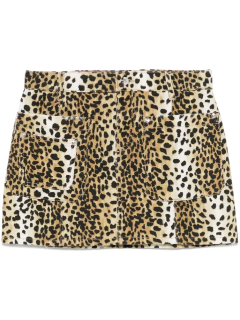 Blumarine leopard-print mini skirt
