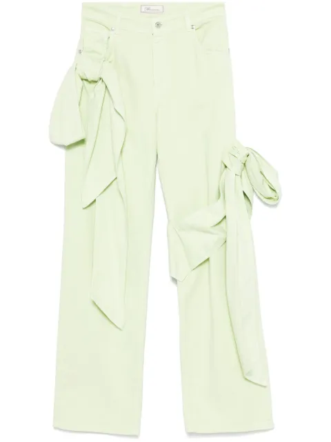 Blumarine bow-detail jeans