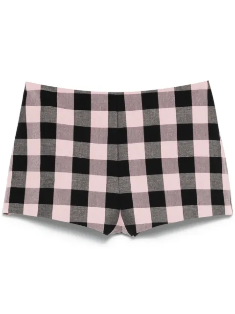 Blumarine shorts con estampado de cuadros gingham
