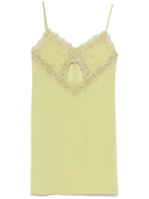 Blumarine corded-lace mini dress