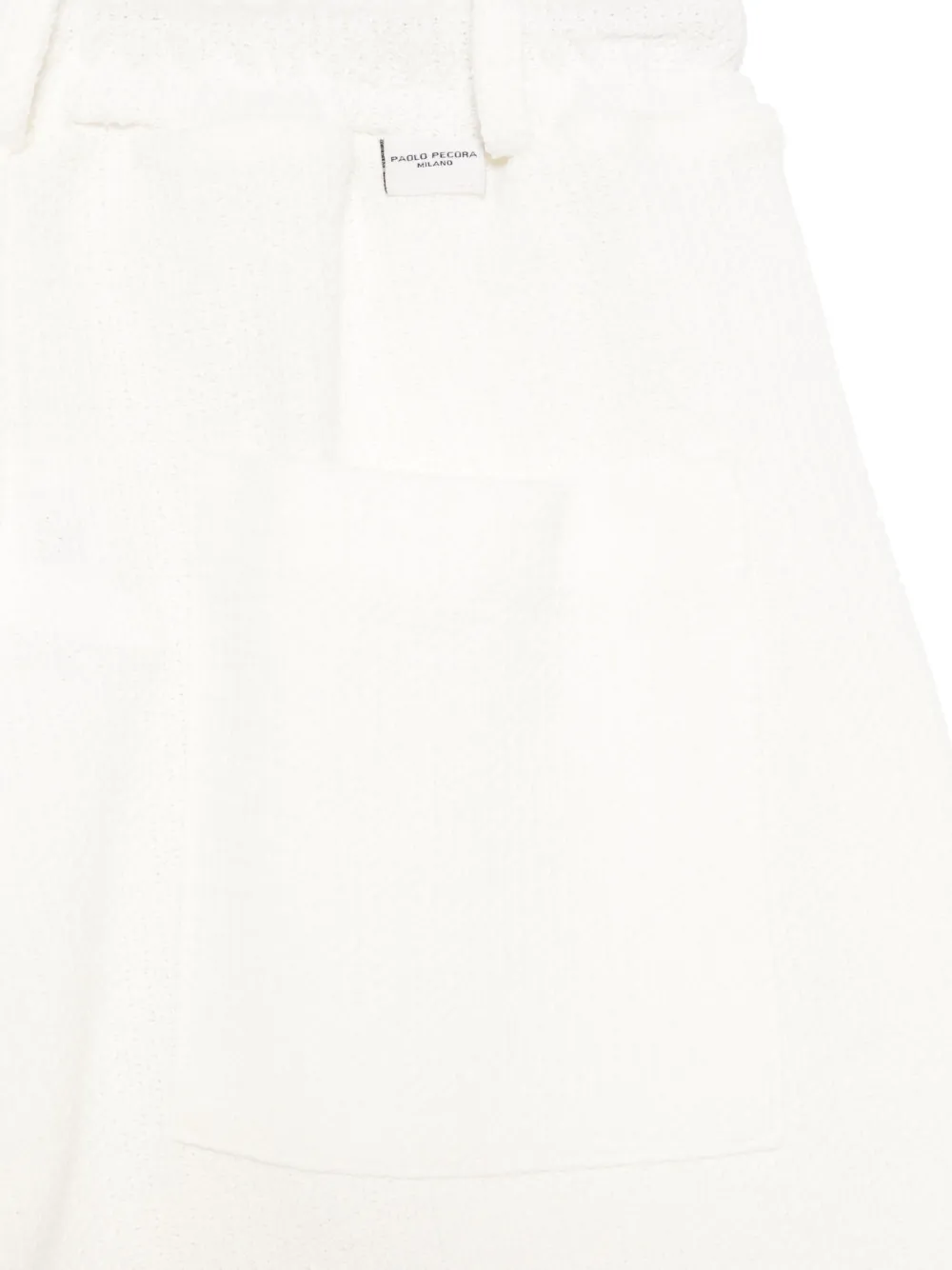 Paolo Pecora Kids Shorts met textuur Wit