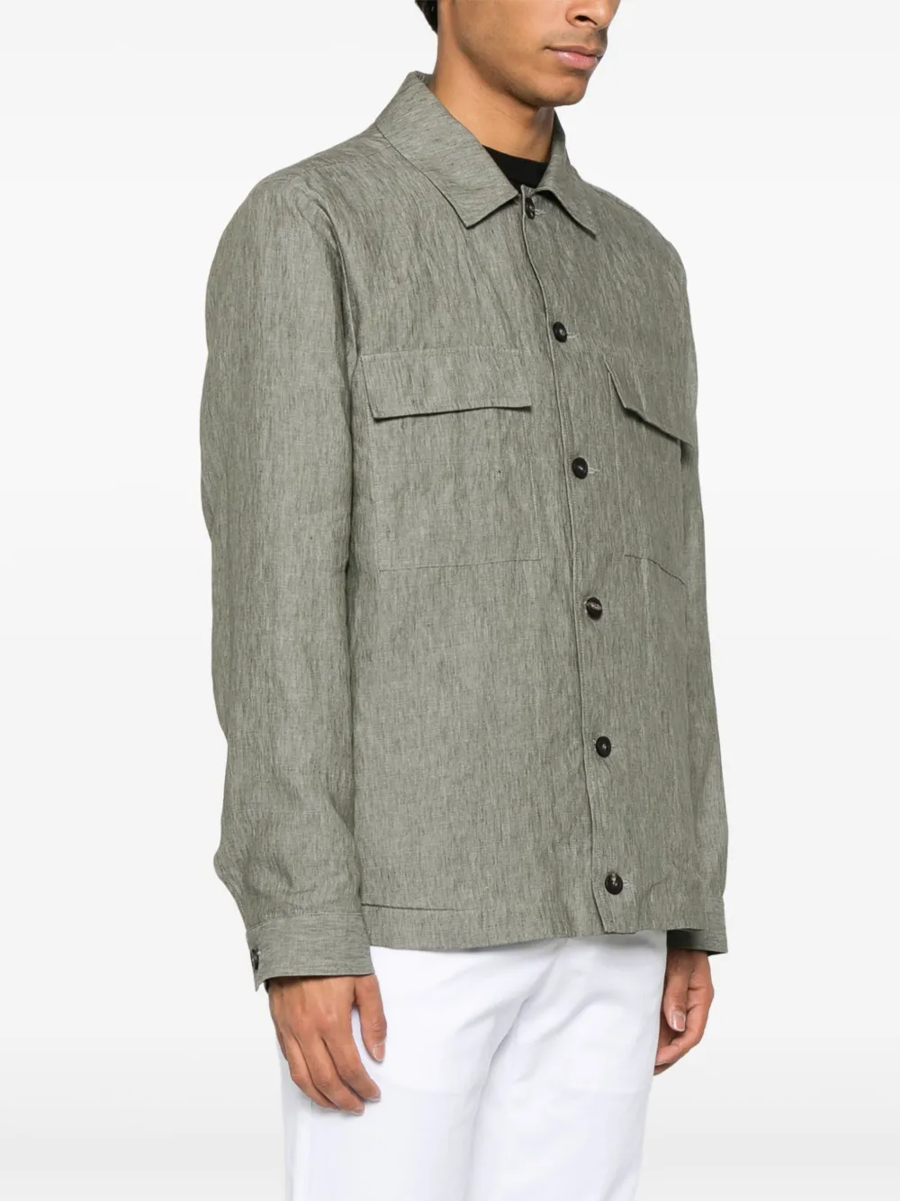 Peserico Gemêleerd shirtjack Grijs