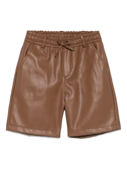 Paolo Pecora Kids Short com efeito couro