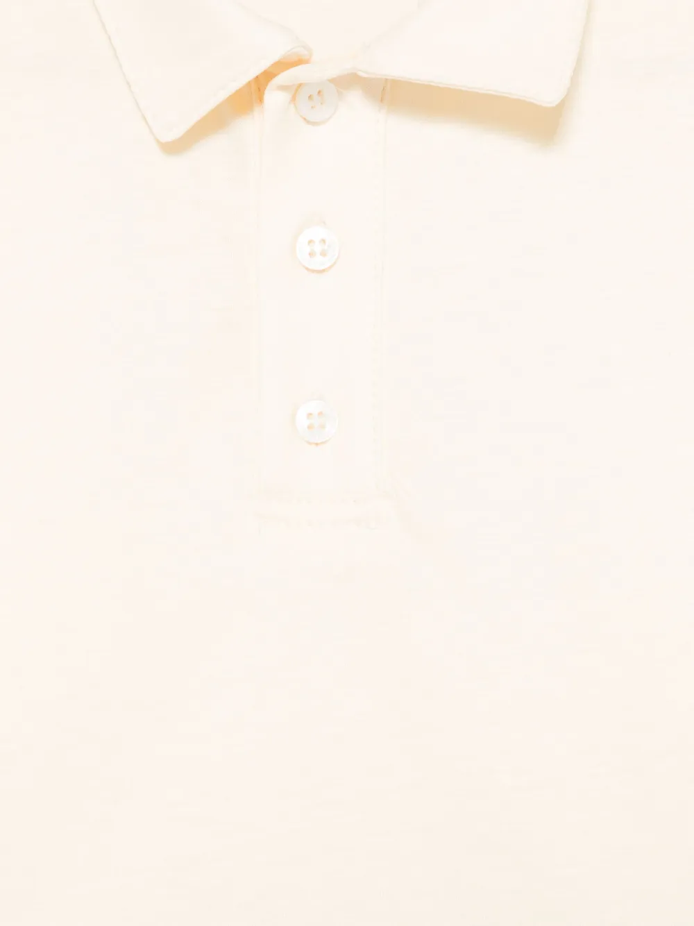 Paolo Pecora Kids Poloshirt met geborduurd logo Beige