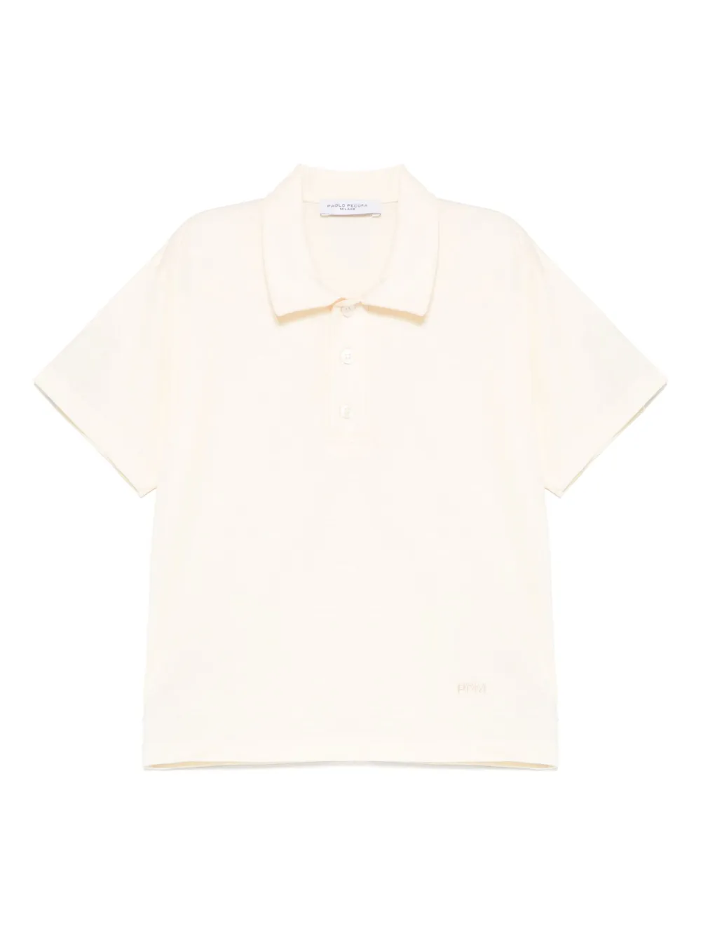 Paolo Pecora Kids logo-embroidered polo shirt | Neutrals | Image 1