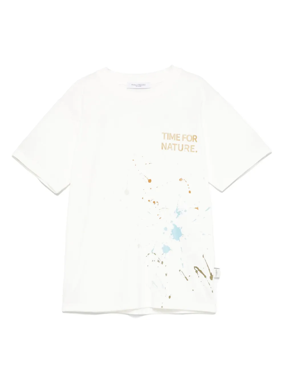 Paolo Pecora Kids splatter-print T-shirt | White | Image 1