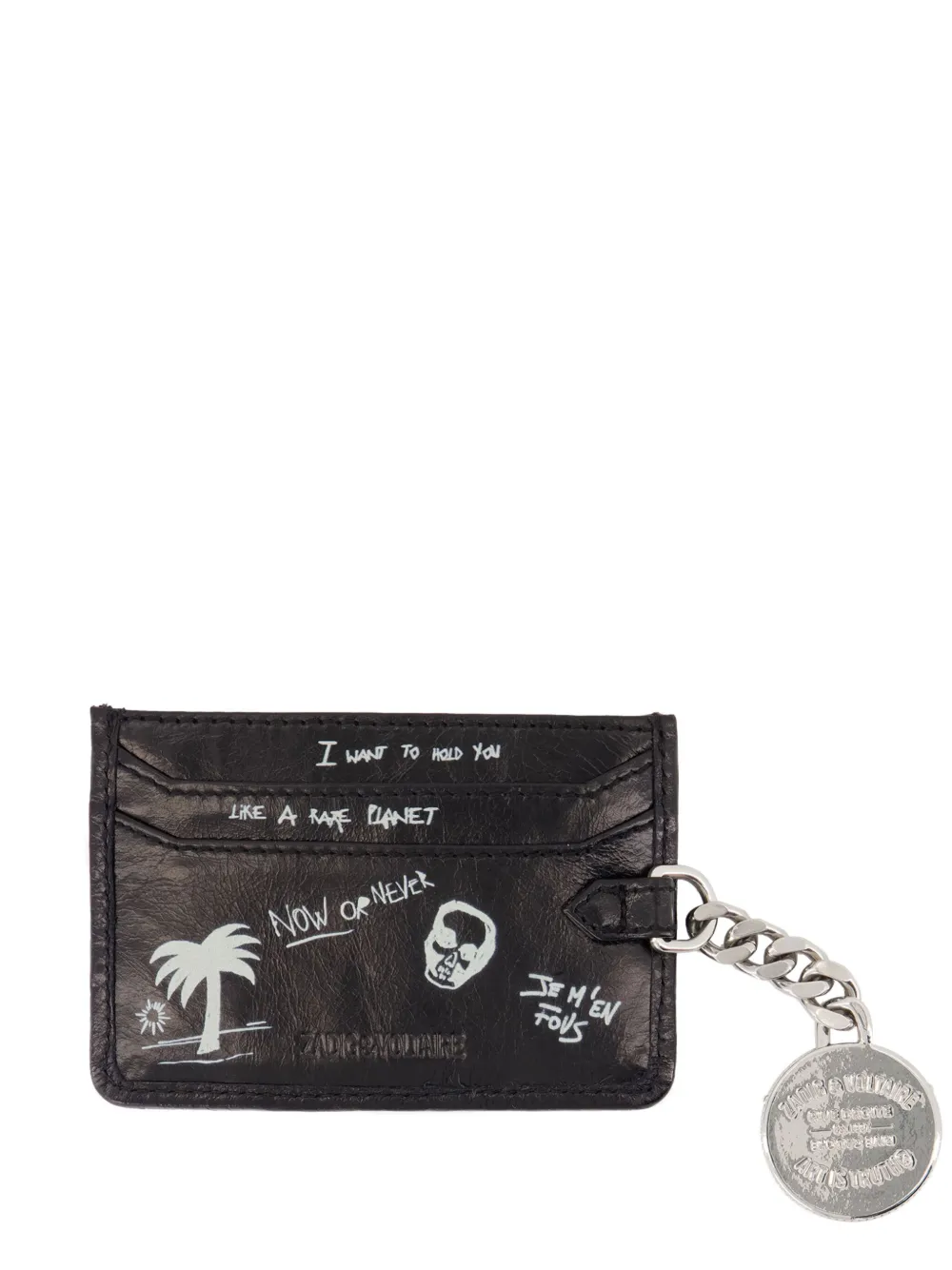 Zadig&Voltaire Sunny Pass Tag card holder - Zwart