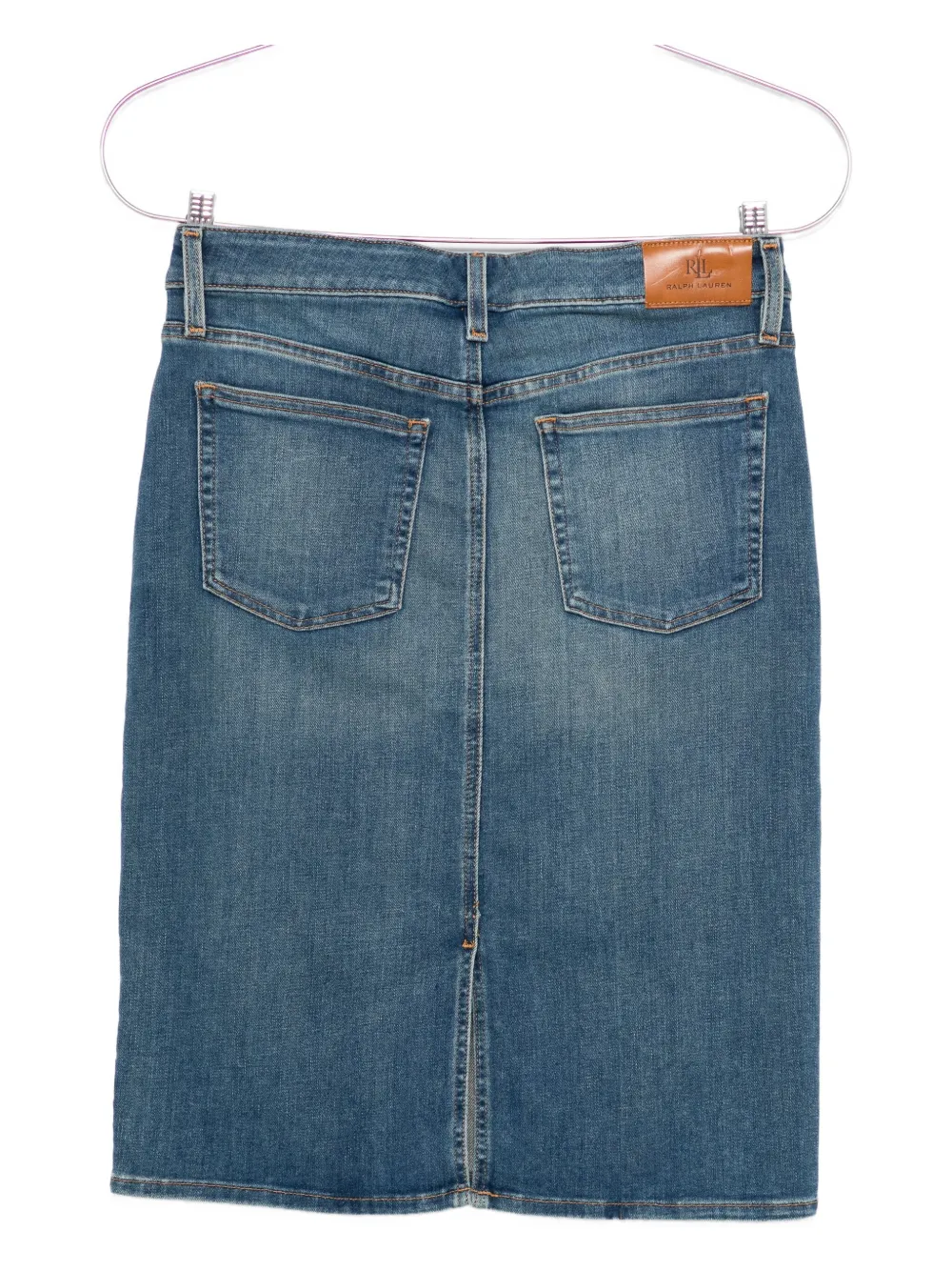 Lauren Ralph Lauren Daniela denim rok Blauw