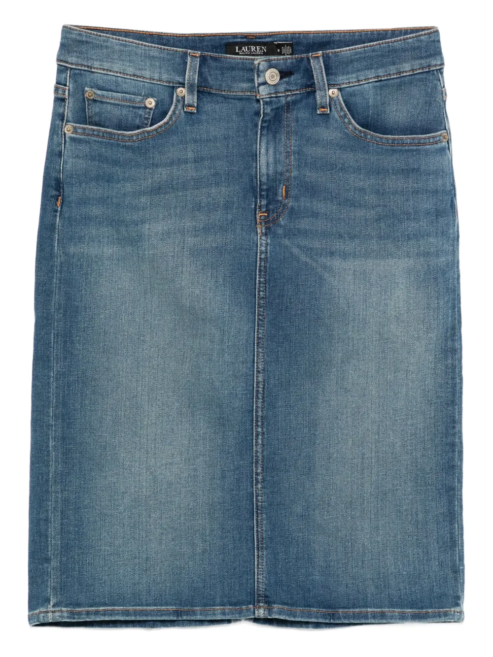 Lauren Ralph Lauren Daniela denim rok Blauw