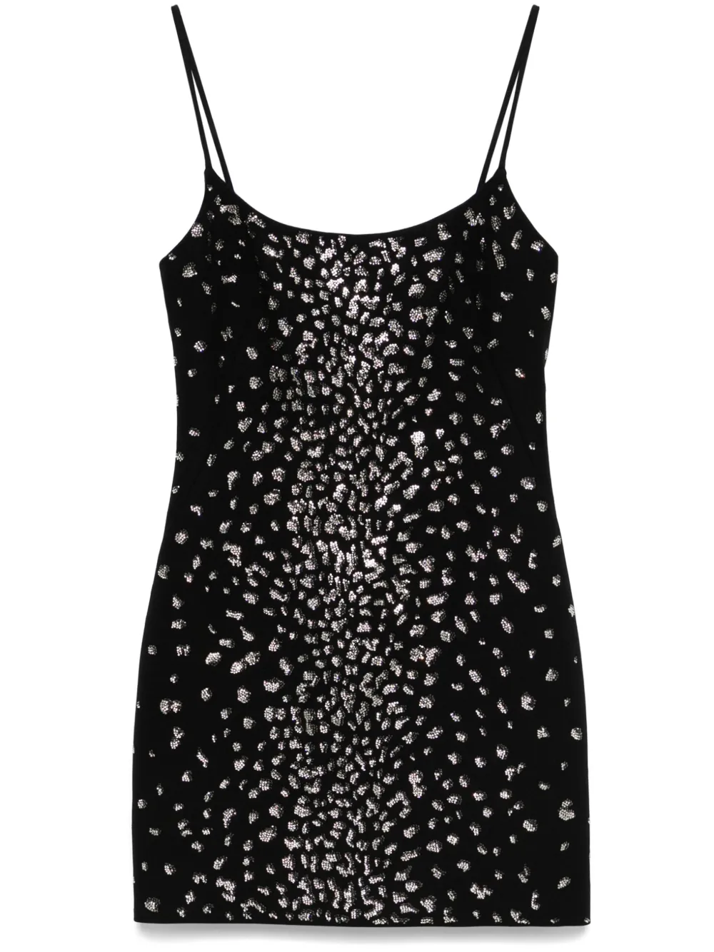 crystal-embellished mini dress