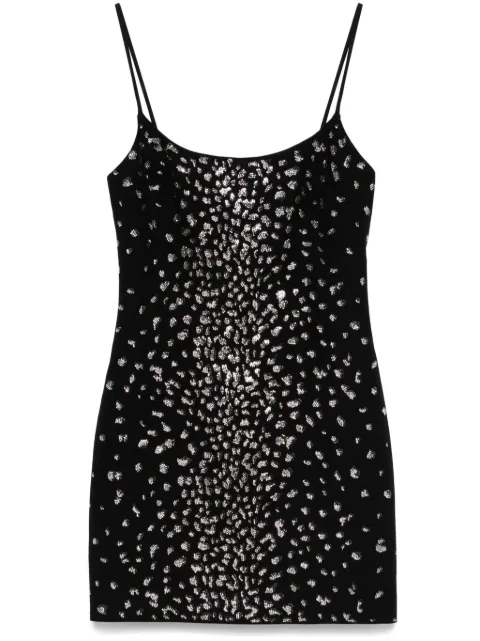 Blumarine crystal-embellished mini dress