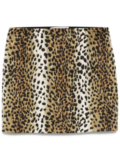 Blumarine leopard-print mini skirt