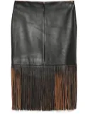 Blumarine leather skirt - Black