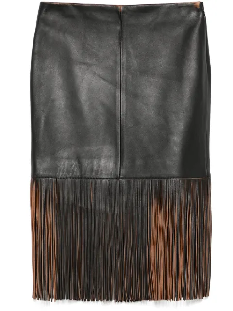 Blumarine leather skirt
