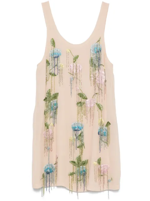 Blumarine vestido con bordado floral