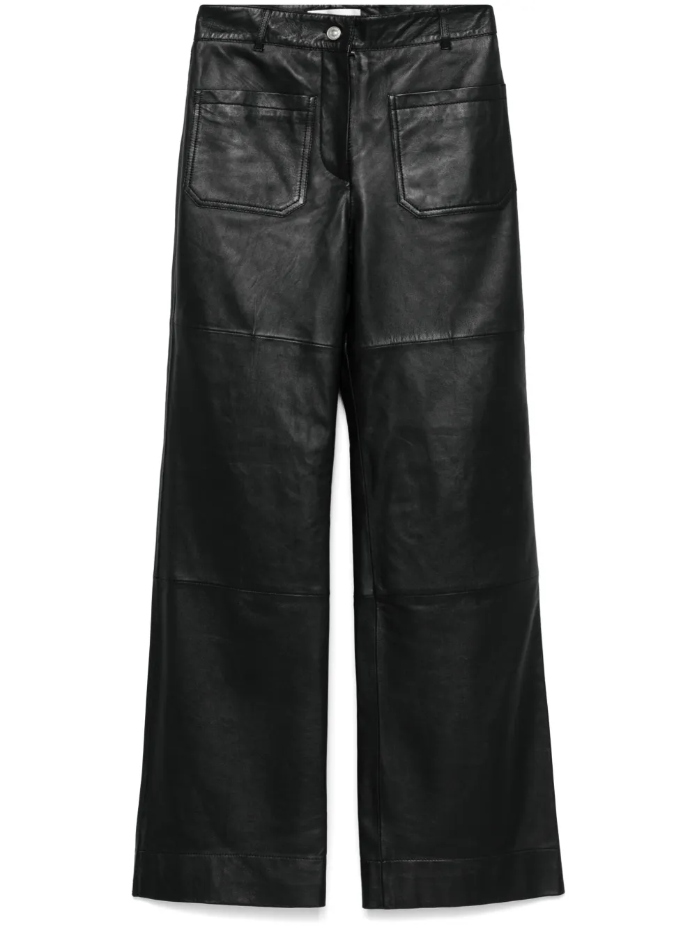 Victoria Beckham Leren broek Zwart