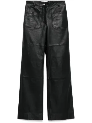 JOSEPH レザーパンツ | ブラック | FARFETCH JP