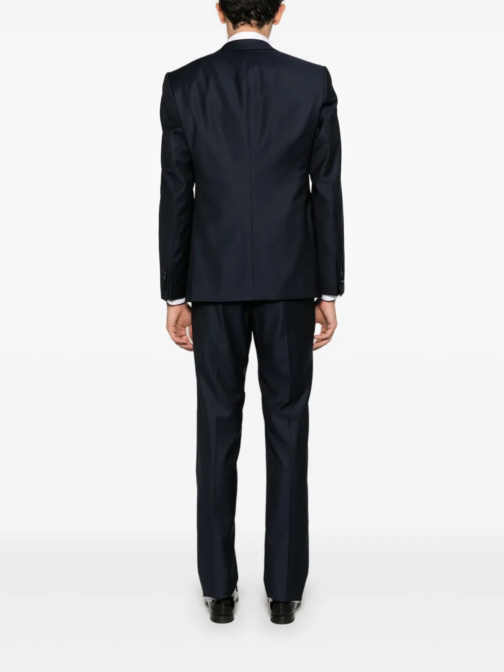 Emporio Armani Pak met enkele rij knopen Blauw
