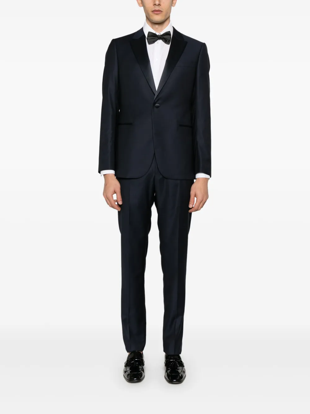 Emporio Armani single-breasted suit - Blauw