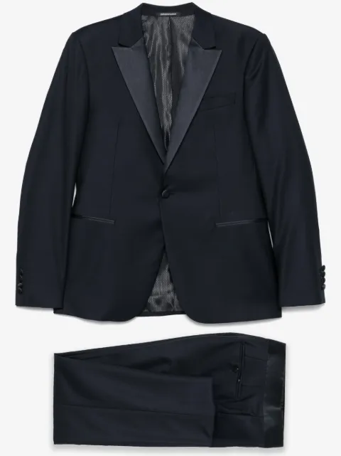 Emporio Armani costume à simple boutonnage