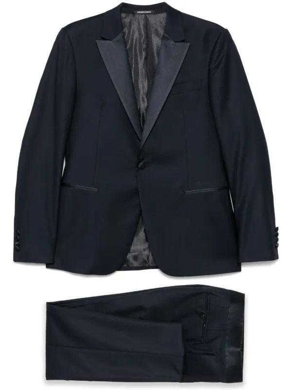 Emporio Armani シングルスーツ | ブルー | FARFETCH JP